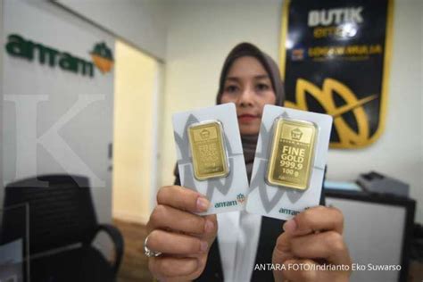 Harga emas, senin 08 februari 2021. Harga Emas Antam Terseret Sentimen Global