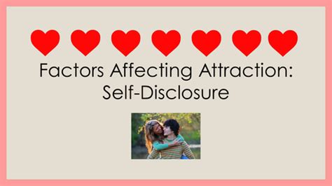Factors Affecting Attraction Self Disclosure Teaching Resources