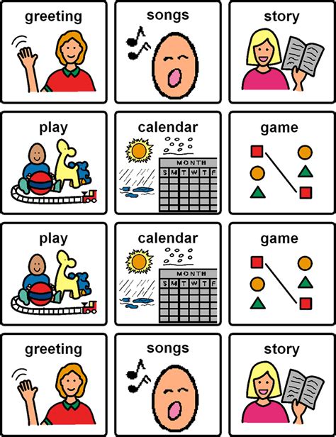 The pecs program serves as another common intervention technique used to conform individuals with autism. Circle schedule for child | Autism activities, Autism ...