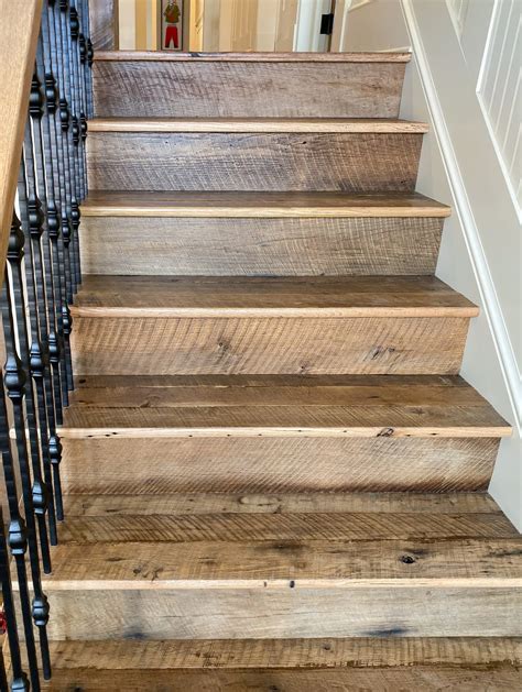 Antique Reclaimed Original Face Oak Stair Treads Risers Southend