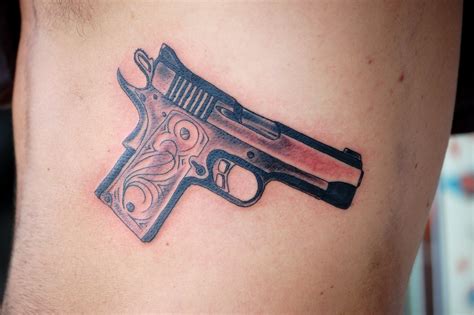 Traditional Revolver Tattoo Design Tattoos Gallery