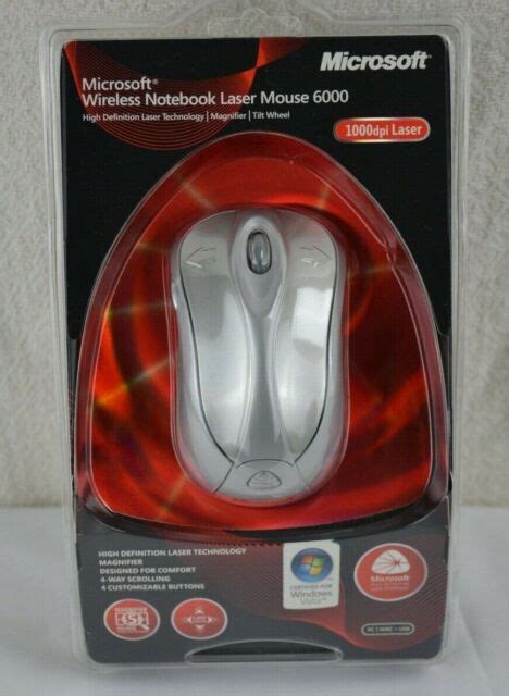 Microsoft Wireless Notebook Laser Mouse 6000 Brand New Sealed Ebay