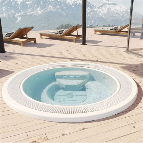 Built In Hot Tub Martinique Aquavia Spa Round 6 Person Outdoor