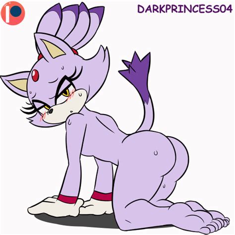 Rule 34 Animated Anthro Blaze The Cat Blush Darkprincess04 Feline