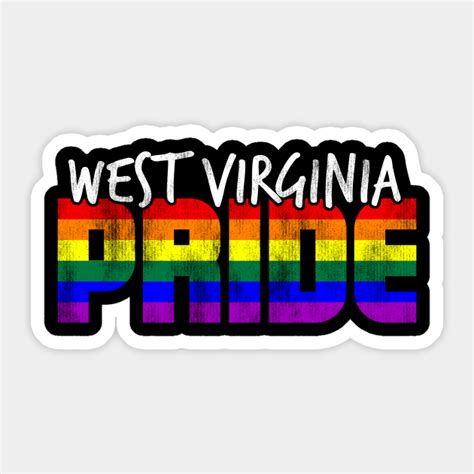 West Virginia Pride Lgbt Flag West Virginia Sticker Teepublic