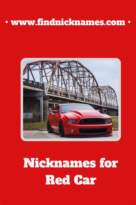 Check spelling or type a new query. Red Car Names: What Should I Name My Red Car? — Find ...