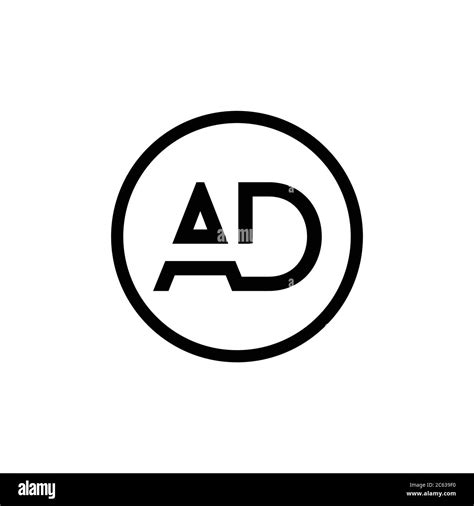 Ad Logo Design Business Typography Vector Template Creative Linked