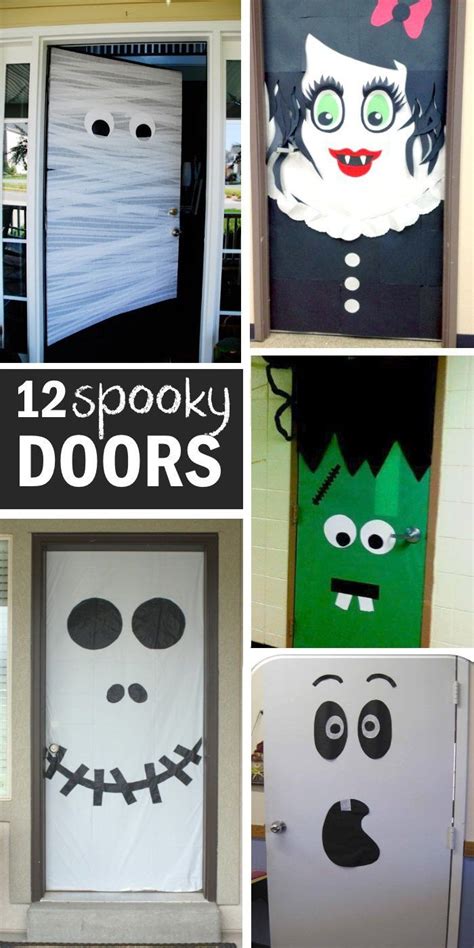 15 Fun Halloween Front Doors You Can Make Cute Halloween Decorations