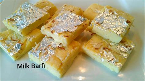 Milk Powder Barfi Recipe Easy Burfi Recipe By Delhi Cookbook Youtube