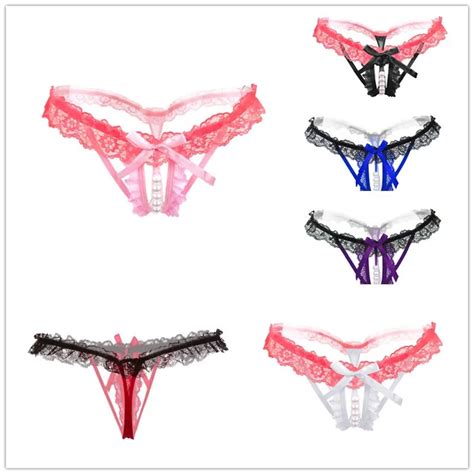 chamsgend hollow pearls womens lace sexy thong panties intimates lingerie underwear women sexy