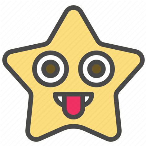 Mock Star Emoticon Face Emoji Expression Icon Download On Iconfinder