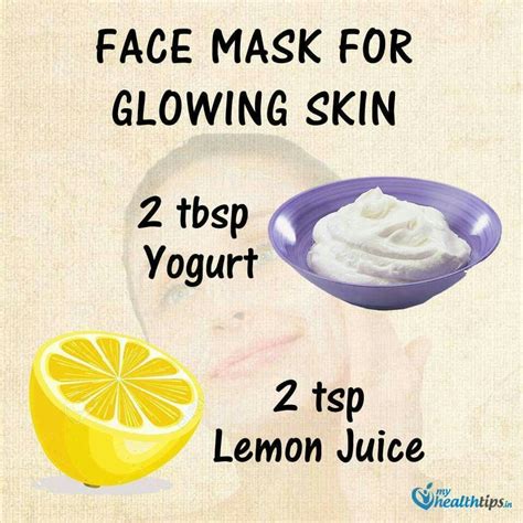 Glowing Skin Face Mask Face Skin Homemade Scrub Homemade Facials