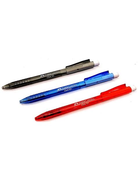 Faber Castell Click Ball Pen X5 05 Mm 3 Colours