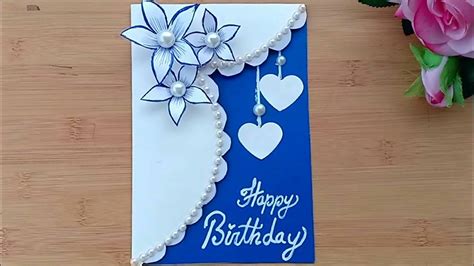 How To Make Beautiful Handmade Birthday Cards Birthday Handmade Card Cards Made Custom Designs