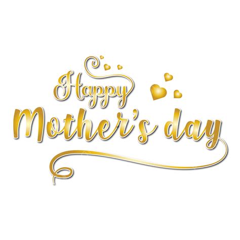 Typography Lettering Text Vector Design Images Happy Mothers Day Gold Lettering Typography With