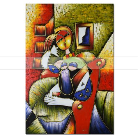 World Famous Oil Painting Abstract Portrait Lady By Pablo Picasso Wall