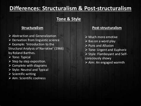 Difference Structuralism And Post Structuralism