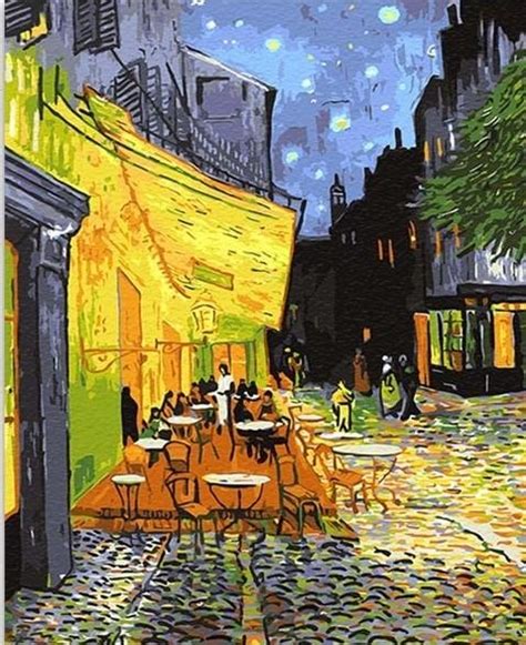 Caf Terrace At Night Vincent Van Gogh Paint By Numbers Paint By