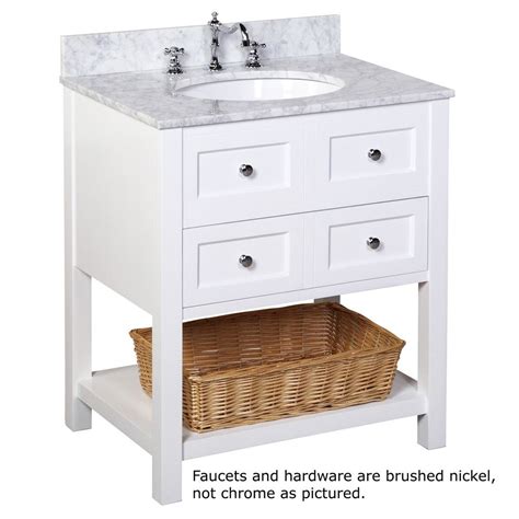 Free shipping on orders over $35. New Yorker 30-inch Vanity (Carrara/White) | Farmhouse ...