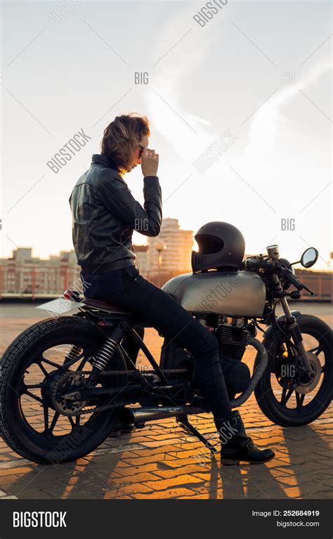 Sexy Biker Young Woman Image And Photo Free Trial Bigstock