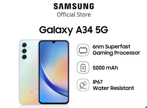 Daftar Harga HP Samsung A34 5G Baru Dan Spesifikasinya