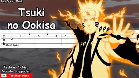 Naruto Shippuden Op 14 Tsuki No Ookisa Guitar Tutorial Youtube