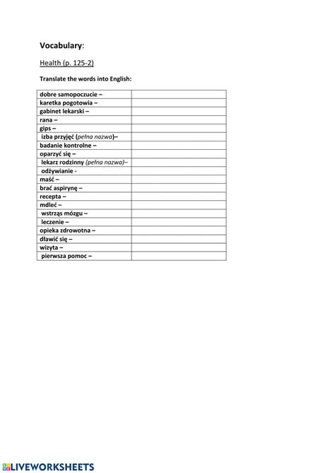 These worksheets include among others: Vocabulary - Interactive worksheet