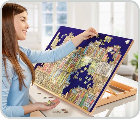 17973 Ravensburger Wooden Jigsaw Puzzle Board Easel Stand Storage