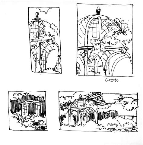 The collection of thumbnails, below, are the resulting images, from the combination of the sculptural design with the. Works in Progress...On Location: Sketching at Descanso...