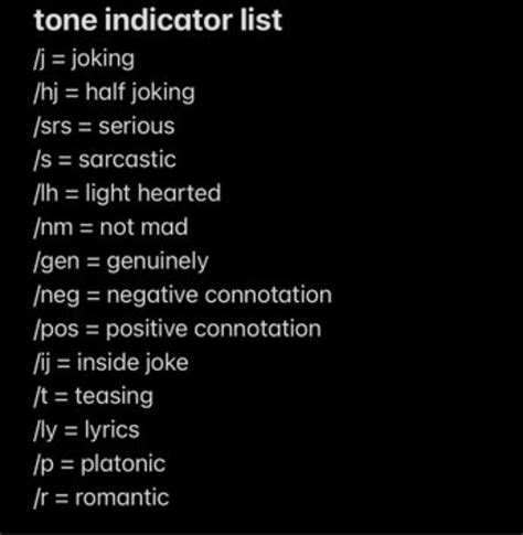 Mer On Twitter Hey Anitwt Heres A List Of Tone Indicators Pls
