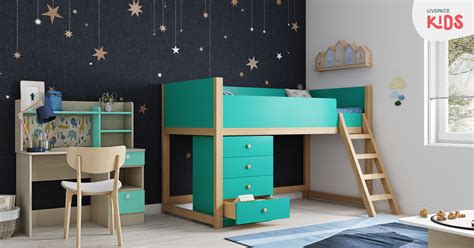 Kids Room With Bunk Bed And Study Table - 15 Space Saving Bunk And Loft