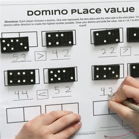 Dominoes Place Value Game for Kids | Still Playing School
