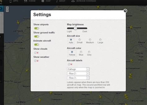 At one moment, there are several thousand passenger and cargo planes on fly radar. FlightRadar24 Online