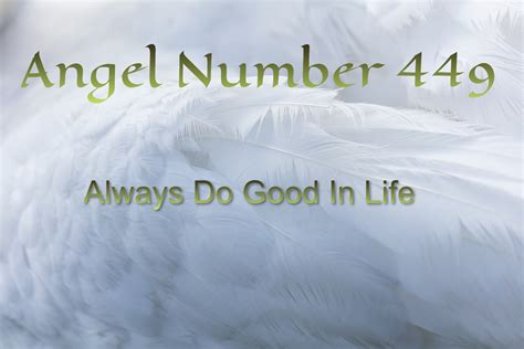 Angel Number 449 Always Do Good In Life