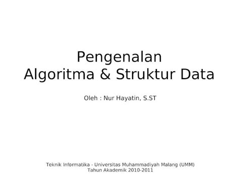 Ppt Pengenalan Algoritma And Struktur Data Dokumentips