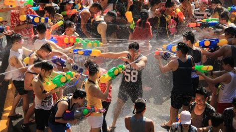 Water Fight On Songkran Festivalshooting For Fun Editorial Photography