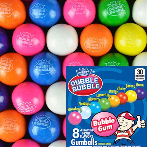 Assorted Dubble Bubble Logo Vending Gumballs 1 Inch 850 Ct