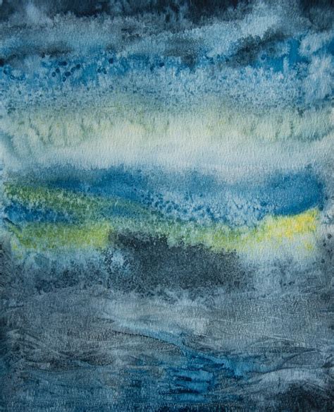 Wowgreat Salt Watercolor Salt Painting Sea Texture