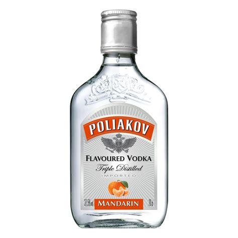 Vodka Poliakov Mandarine Flasque 20cl