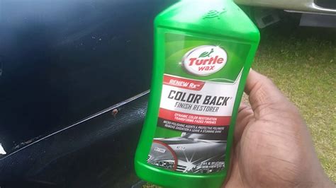Turtle Wax Color Back Restorer Will It Bring Back This Faded Dark Blue