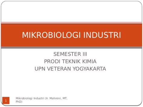 Ppt Mikrobiologi Industri 2015 Hafiz Maulana