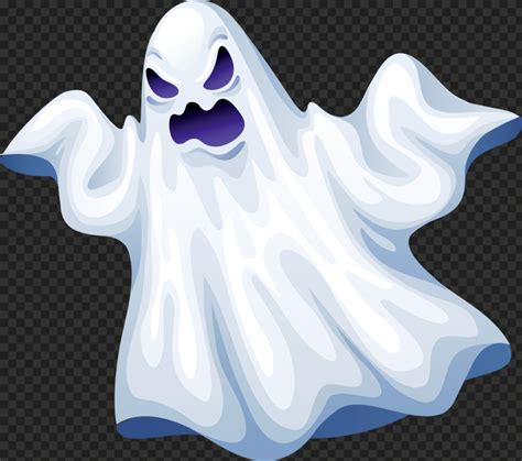 Halloween Scary Ghost Face Illustration Cartoon Hd Png Citypng