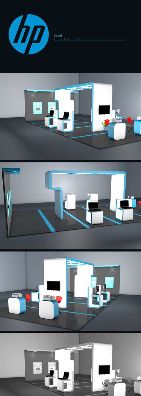 Cinema 4d Designs Booth Design مستقل