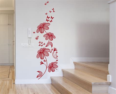 Quando le vedrai tutte evidenziate, clicca! wall sticker tralcio, decorazione adesiva floreale