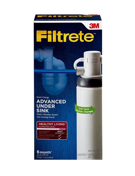 Filtrete Advanced Under Sink Quick Change Water Filtration System Easy