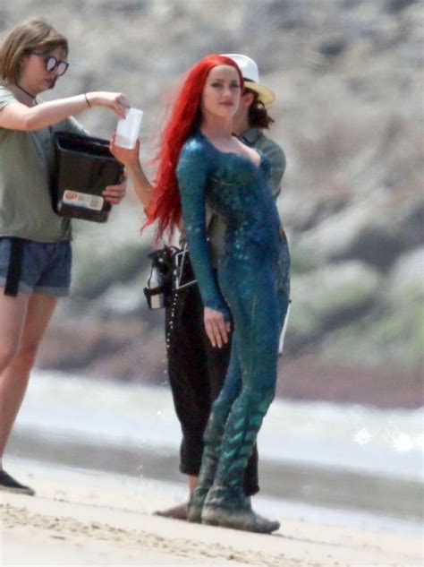 Amber Heard Behind The Scenes Of Aquaman Amberheard Mera Aquaman