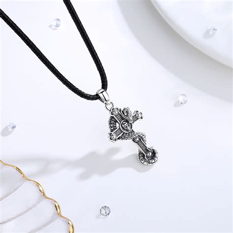 Gothic Dragon Cross Necklace