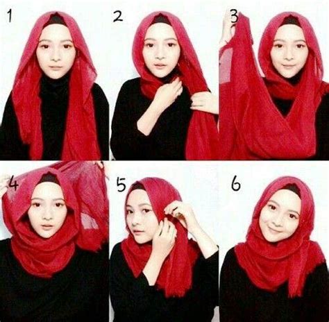 Cara Memakai Hijab Pashmina Trendy Simple