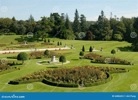 The Gardens At Powerscourt The Italian Garden Stock Image Image Of