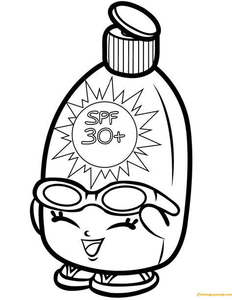 You can download free printable sunny day coloring pages at coloringonly.com. Sunny Screen Shopkin Season 1 Coloring Pages - Toys and ...